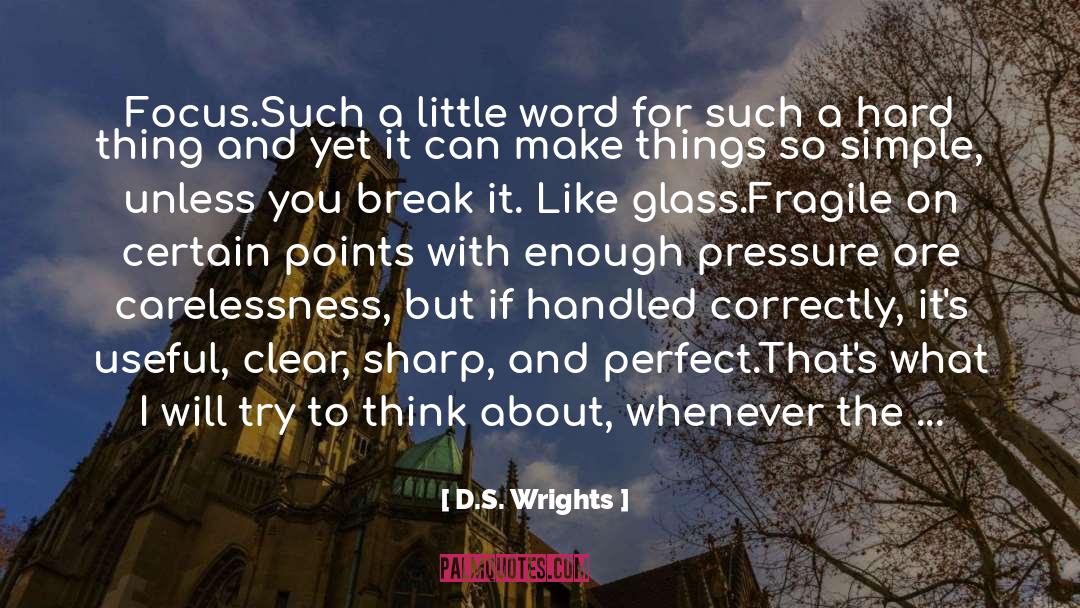 D S Lifestyle quotes by D.S. Wrights