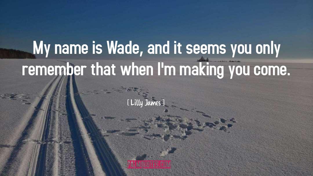 D Wade quotes by Lilly James