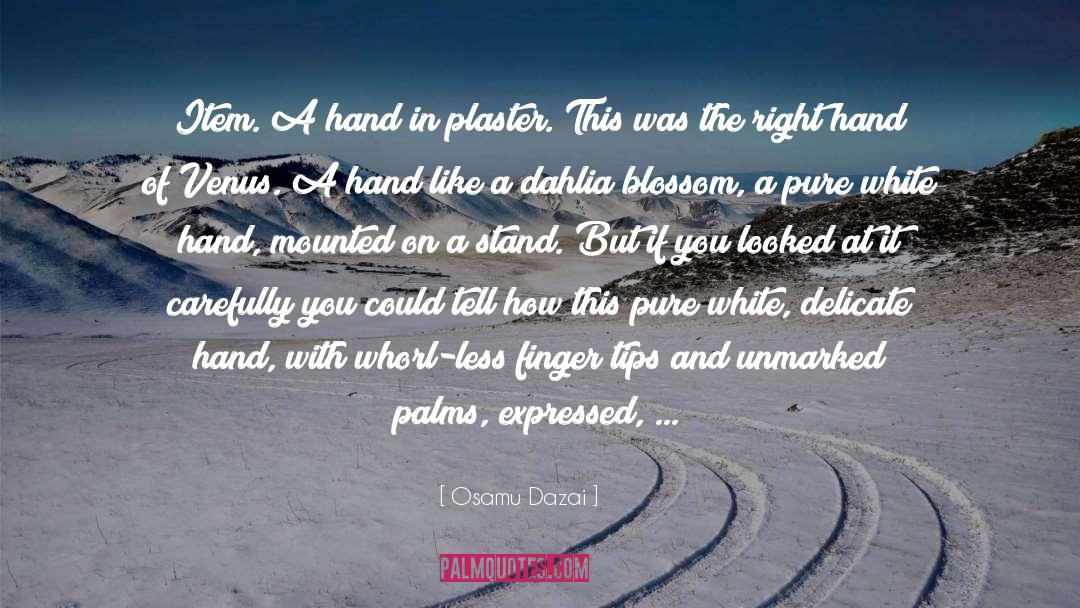 Dahlia quotes by Osamu Dazai