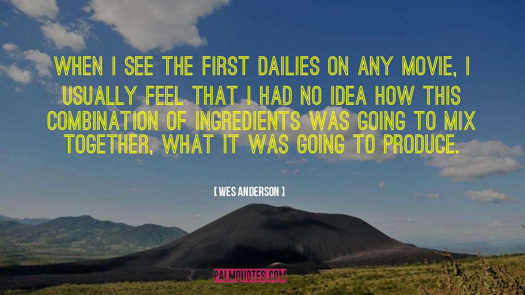 Dailies quotes by Wes Anderson