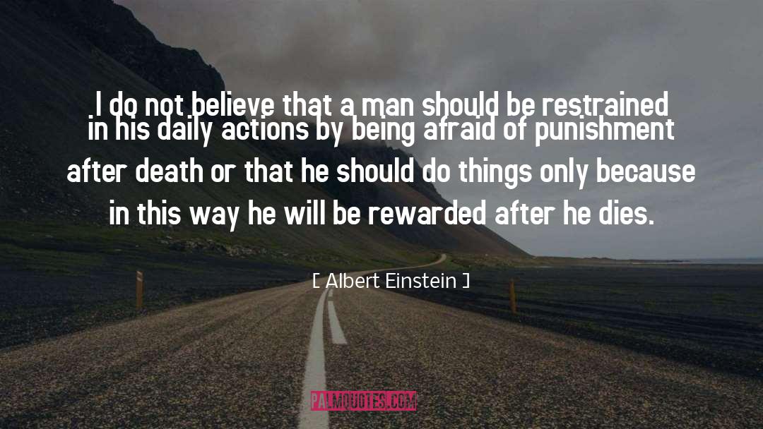 Daily Actions quotes by Albert Einstein