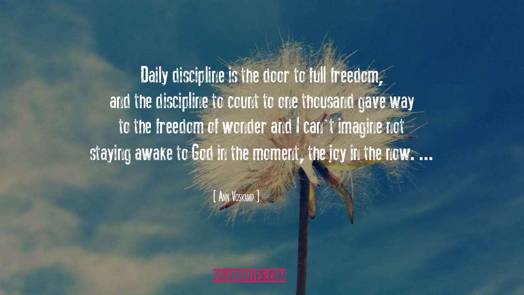 Daily Discipline quotes by Ann Voskamp