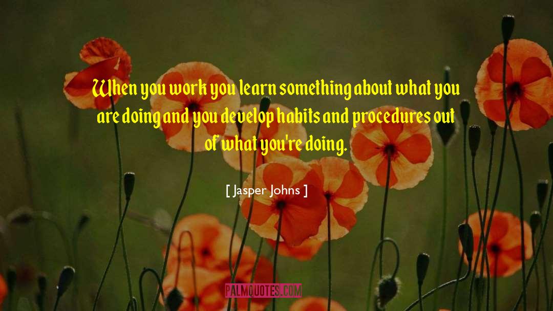 Daily Habits quotes by Jasper Johns