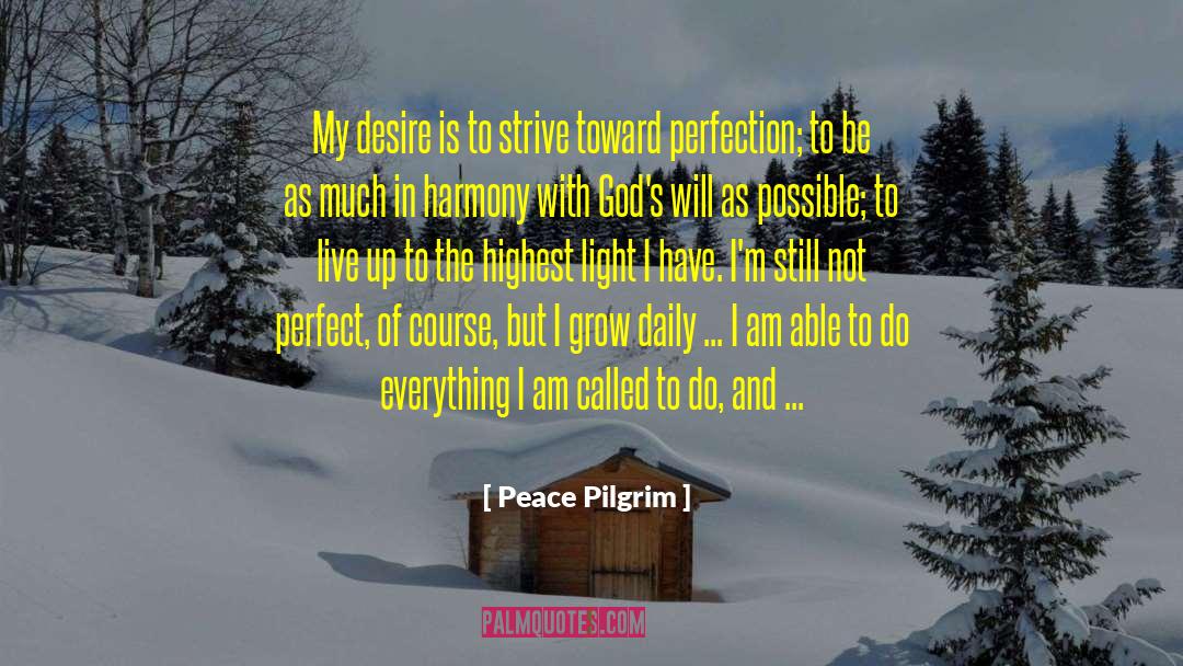 Daily Habits quotes by Peace Pilgrim