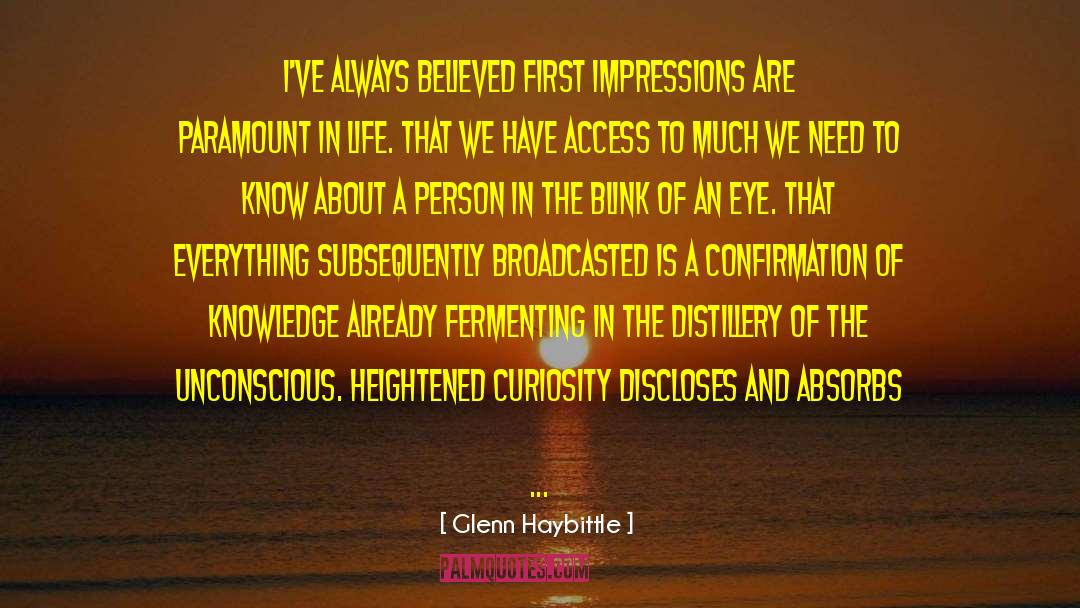 Daily Impressions quotes by Glenn Haybittle