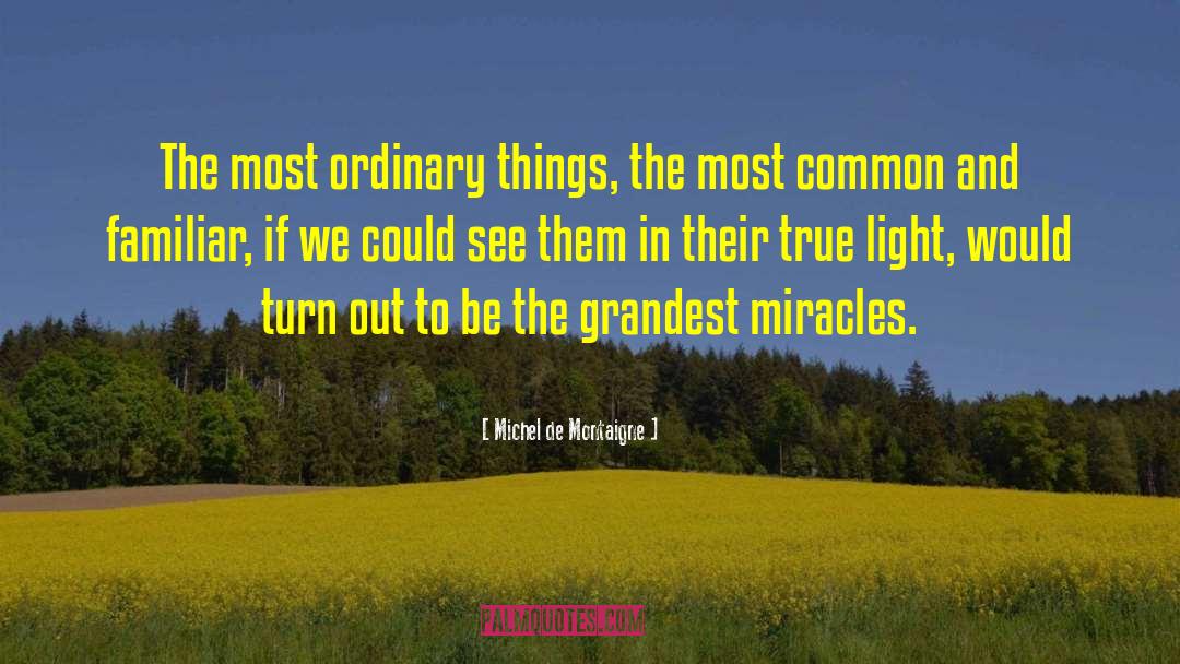 Daily Miracles quotes by Michel De Montaigne