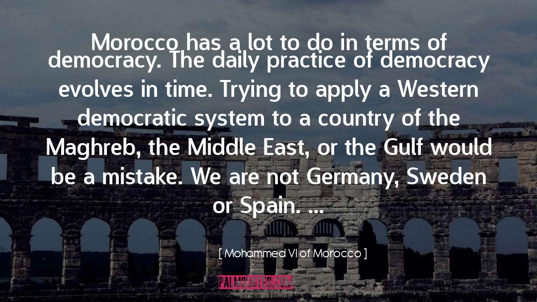 Daily Practice quotes by Mohammed VI Of Morocco