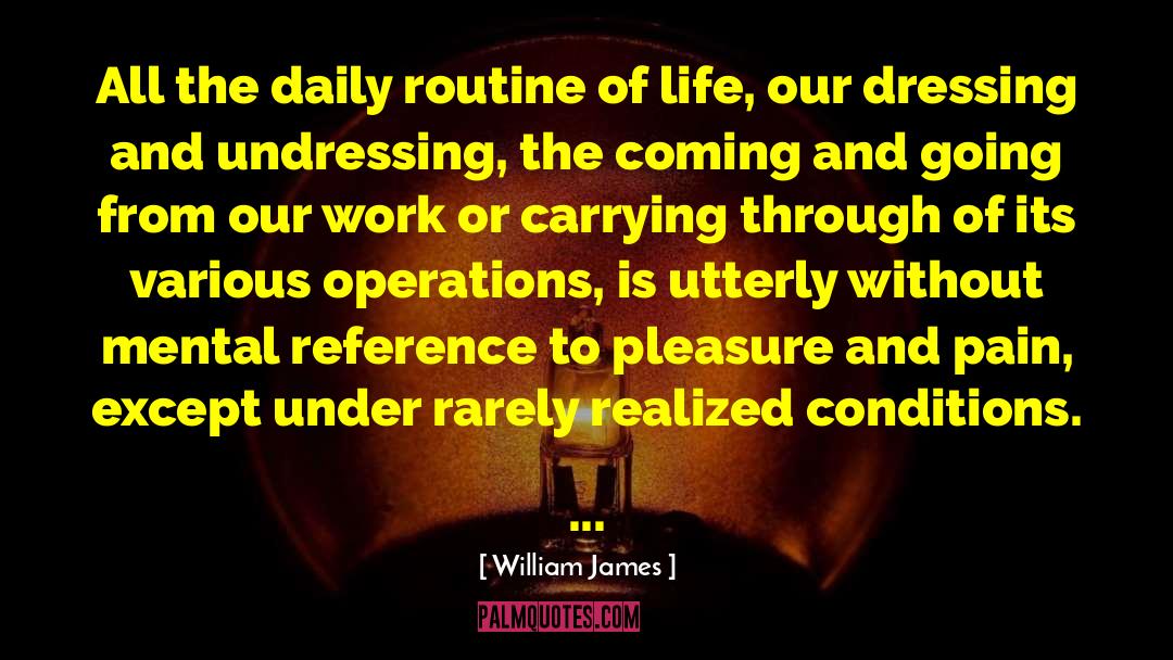 Daily Routines quotes by William James