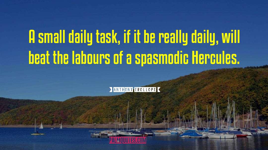 Daily Task quotes by Anthony Trollope