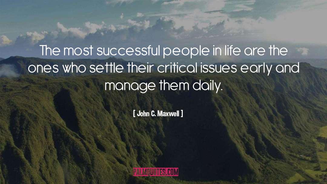 Daily Tasks quotes by John C. Maxwell