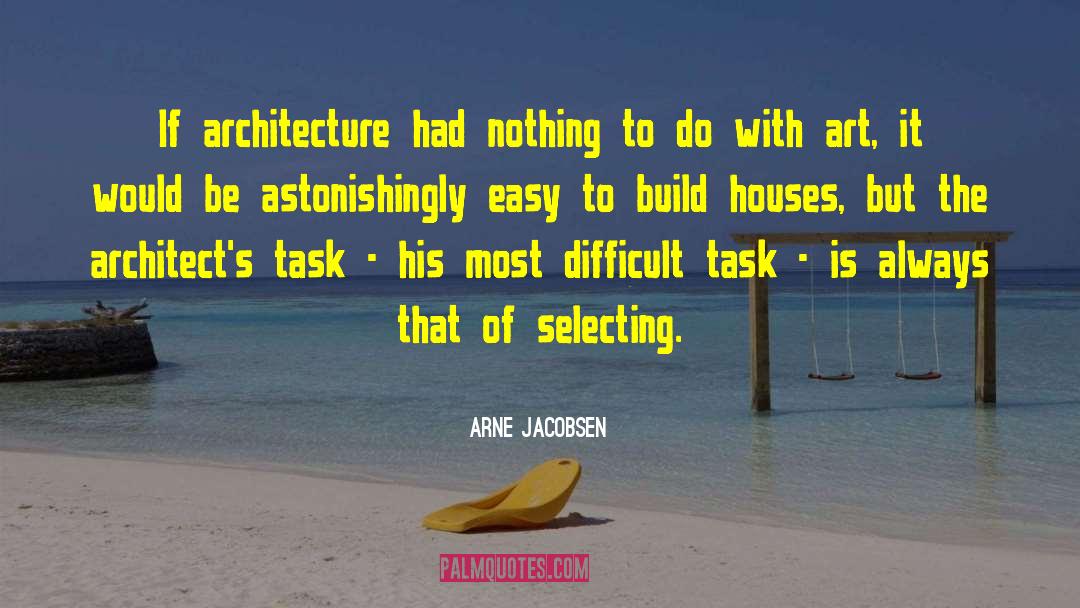 Daily Tasks quotes by Arne Jacobsen