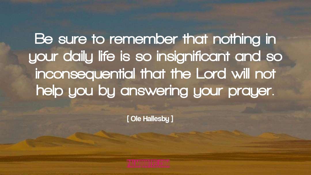 Daily Zen quotes by Ole Hallesby