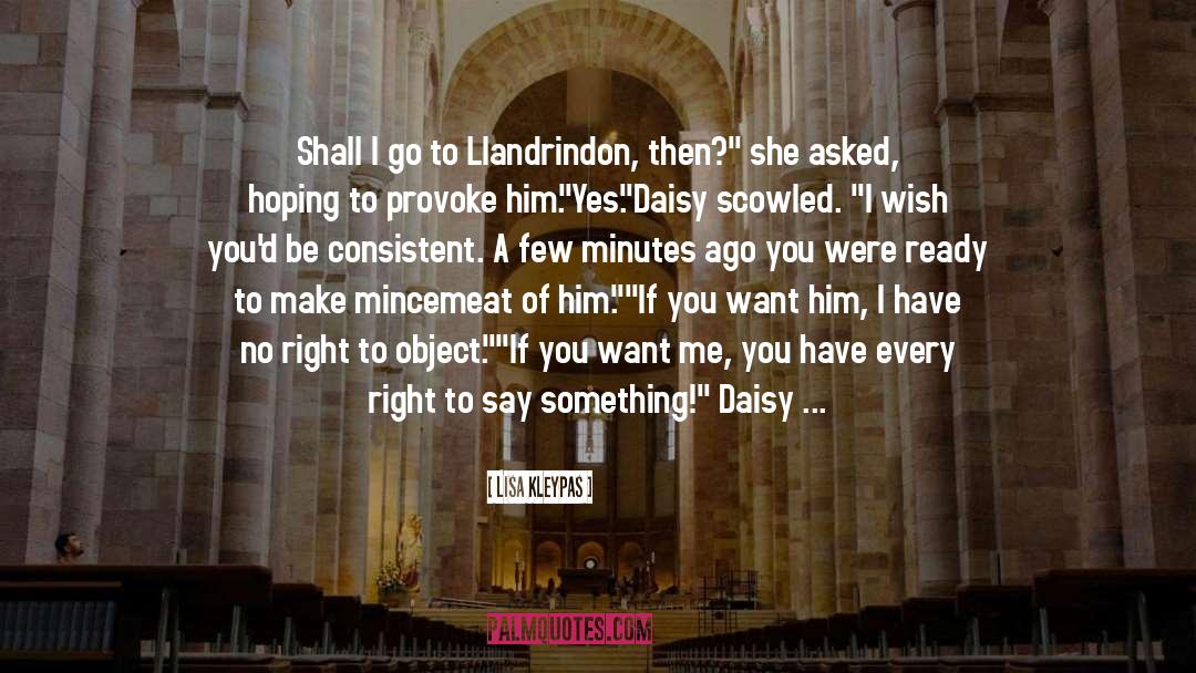 Daisy Hitting Myrtle quotes by Lisa Kleypas