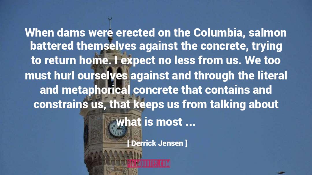 Dam quotes by Derrick Jensen