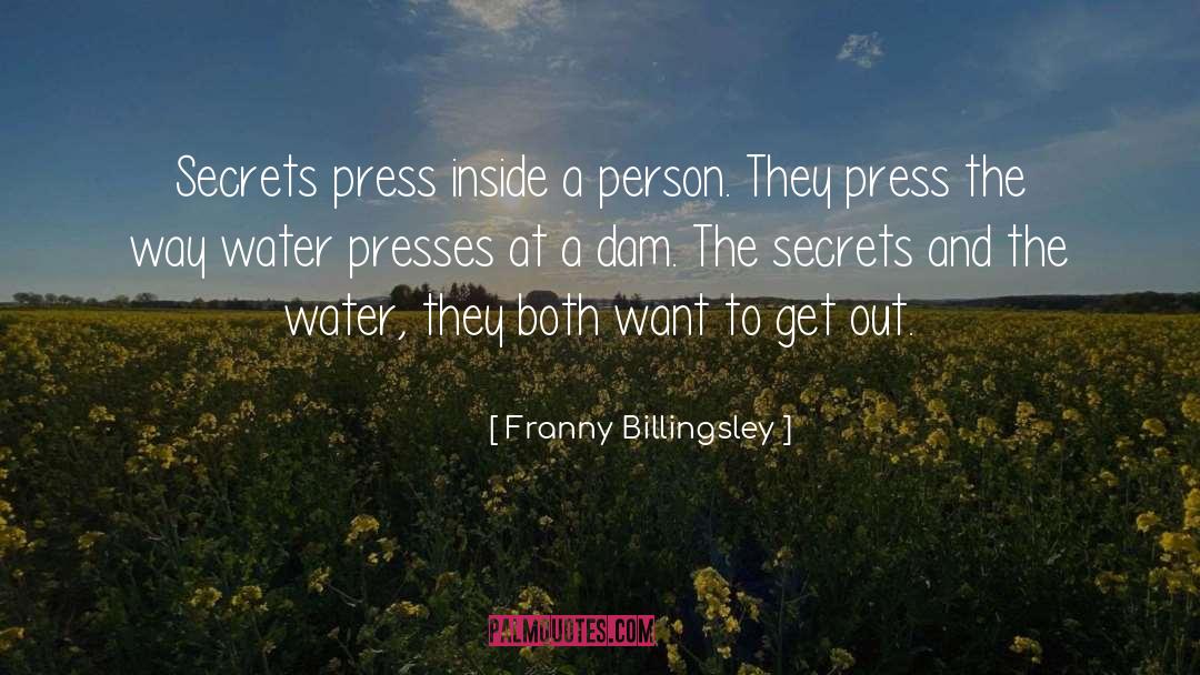 Dam quotes by Franny Billingsley