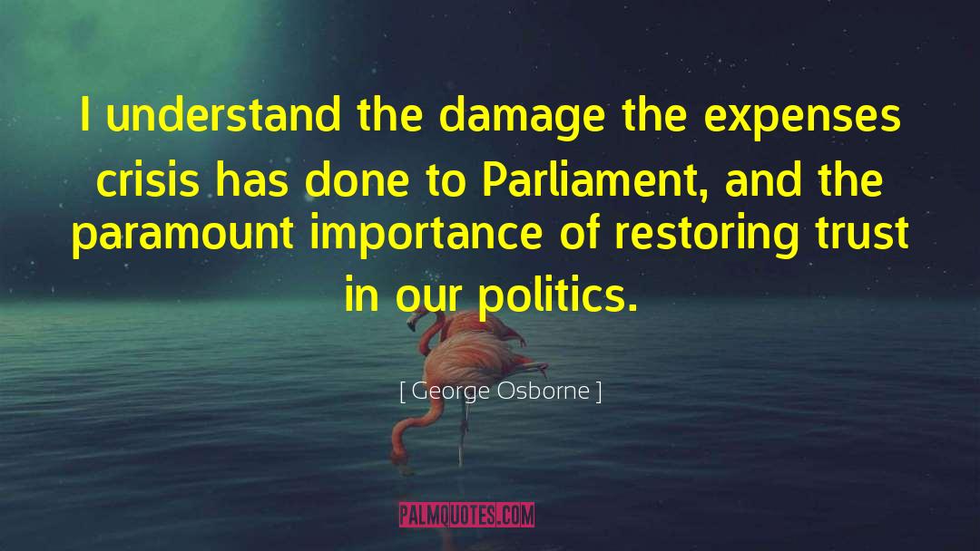 Damage Is Done quotes by George Osborne