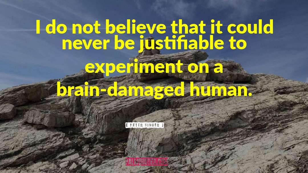 Damaged quotes by Peter Singer