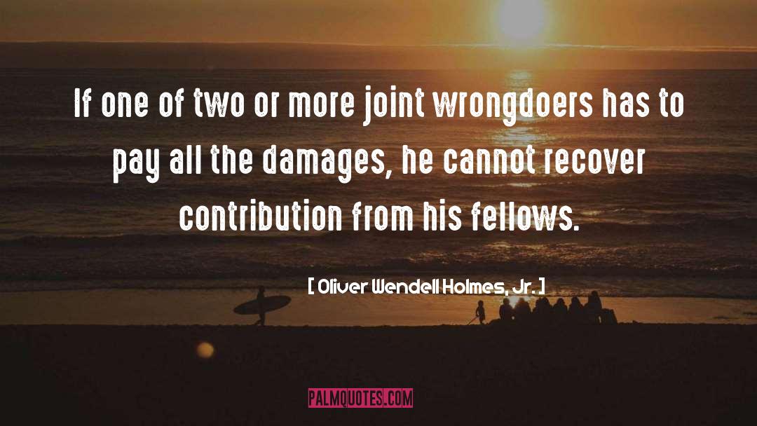 Damages quotes by Oliver Wendell Holmes, Jr.