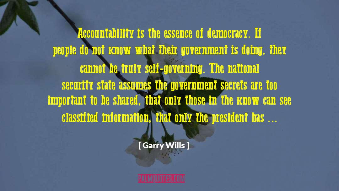 Damaging Secrets quotes by Garry Wills