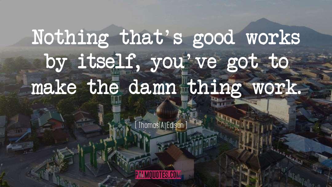 Damn Things quotes by Thomas A. Edison