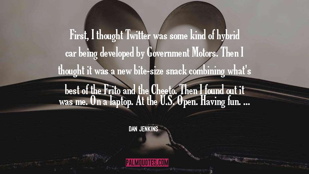 Dan Humphrey Funny quotes by Dan Jenkins