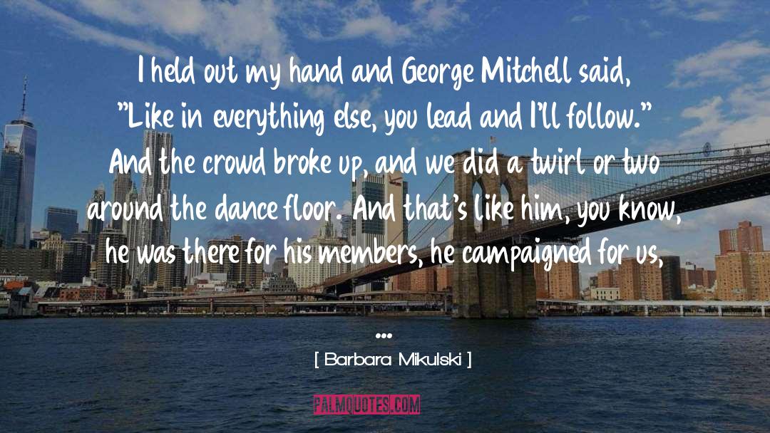 Dance Floor quotes by Barbara Mikulski