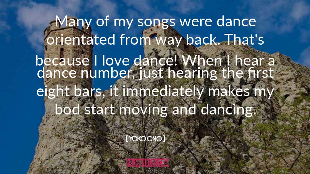 Dance Love quotes by Yoko Ono