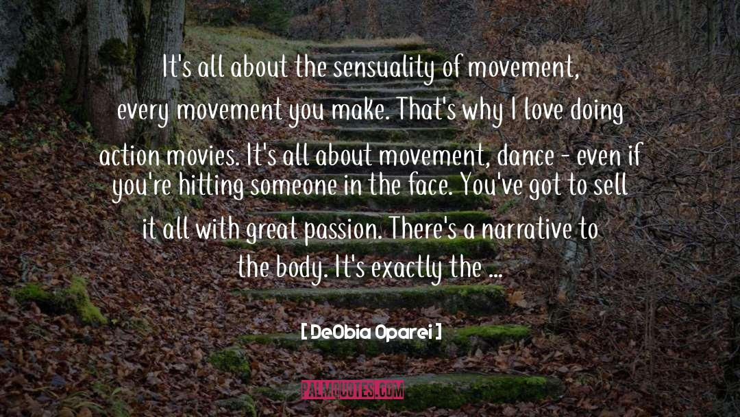 Dance Love quotes by DeObia Oparei