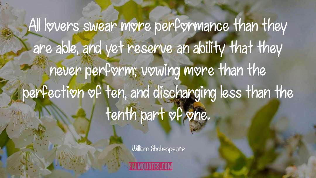 Dance Performance quotes by William Shakespeare