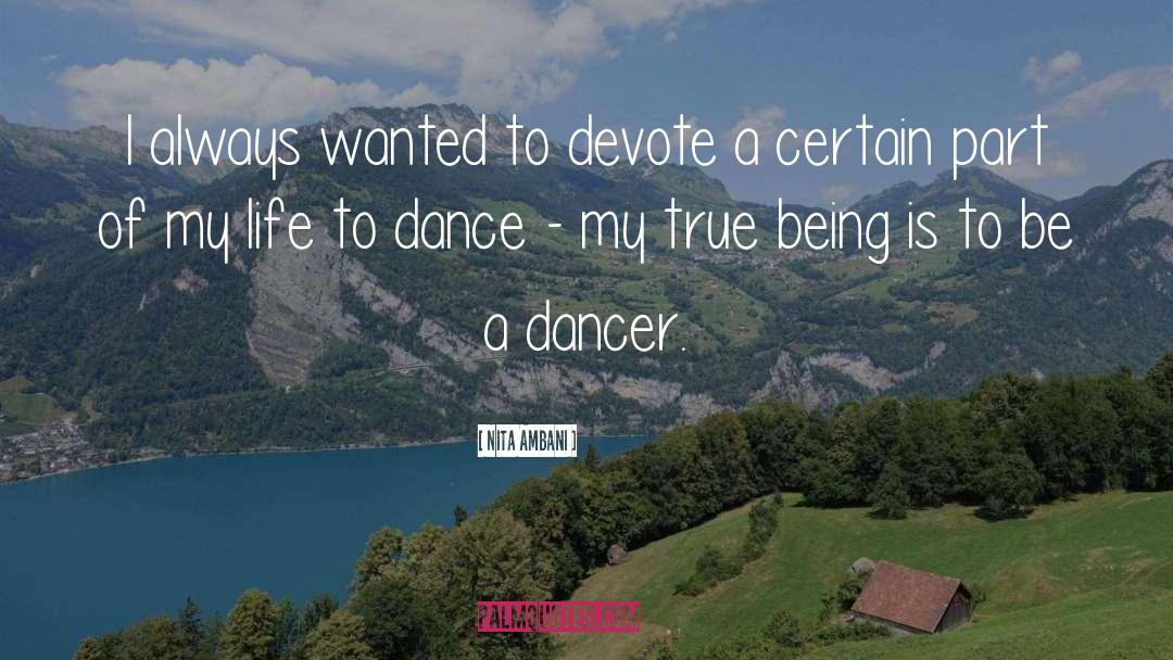 Dancer quotes by Nita Ambani