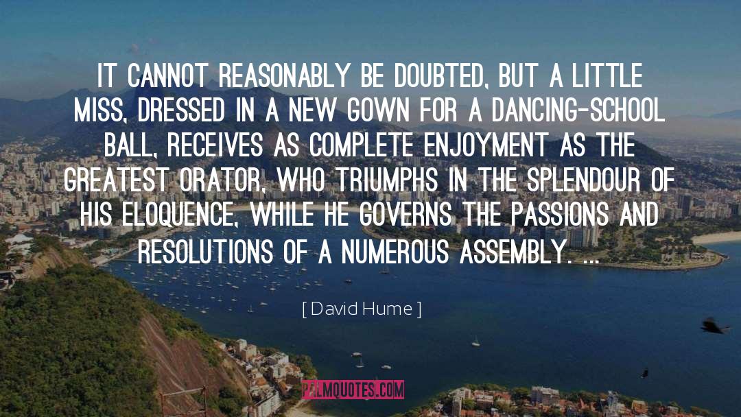 Dancing School quotes by David Hume