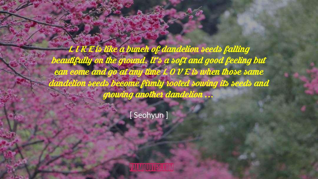 Dandelion Seeds quotes by Seohyun