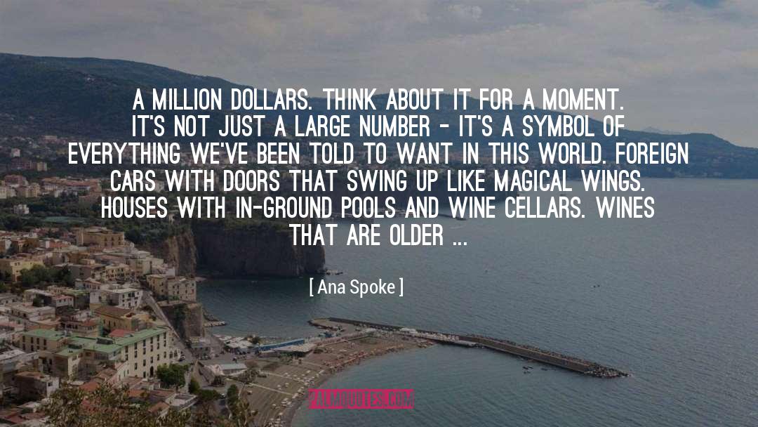 Dandelion Wine quotes by Ana Spoke