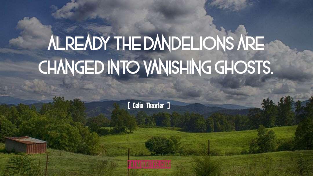 Dandelions quotes by Celia Thaxter