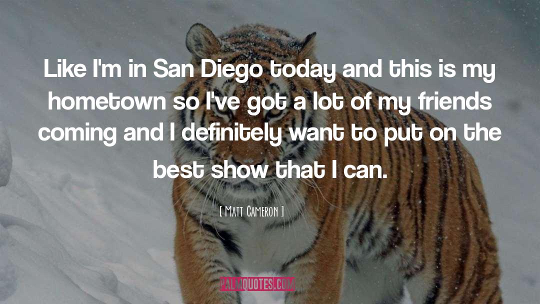 Daneshmand San Diego quotes by Matt Cameron