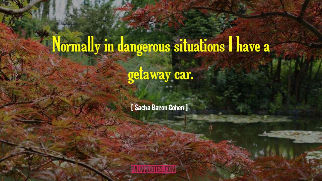Dangerous Situations quotes by Sacha Baron Cohen