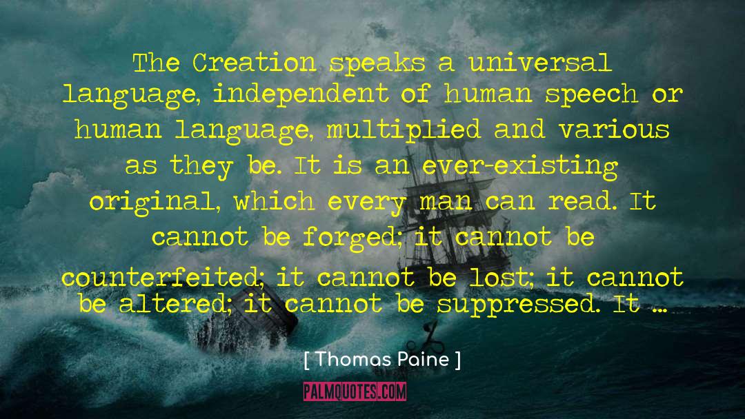 Dangerous Speech quotes by Thomas Paine