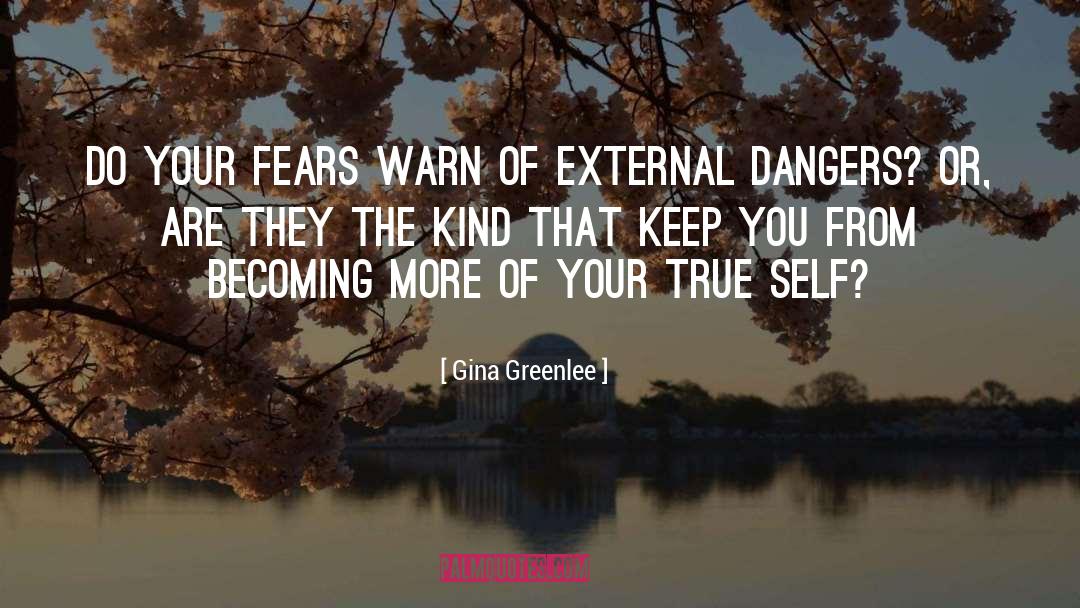 Dangers quotes by Gina Greenlee