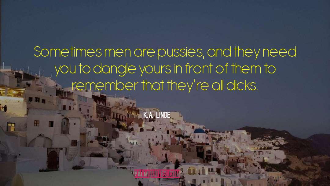 Dangle quotes by K.A. Linde