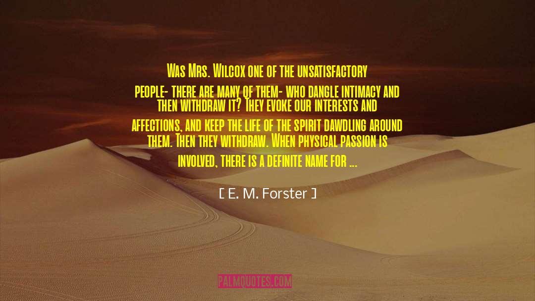 Dangle quotes by E. M. Forster