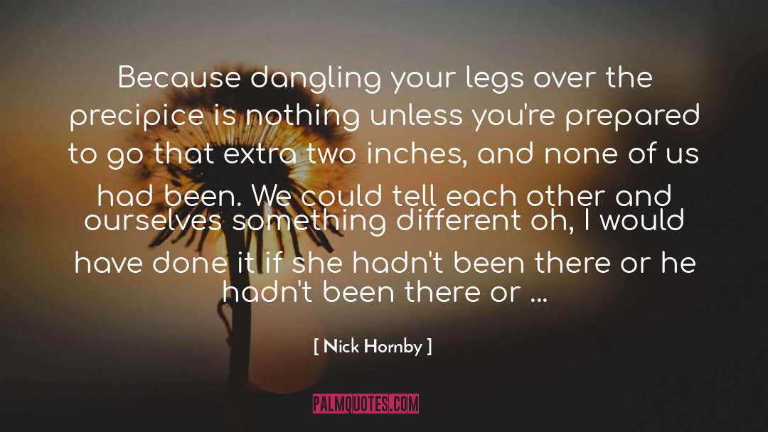 Dangling quotes by Nick Hornby