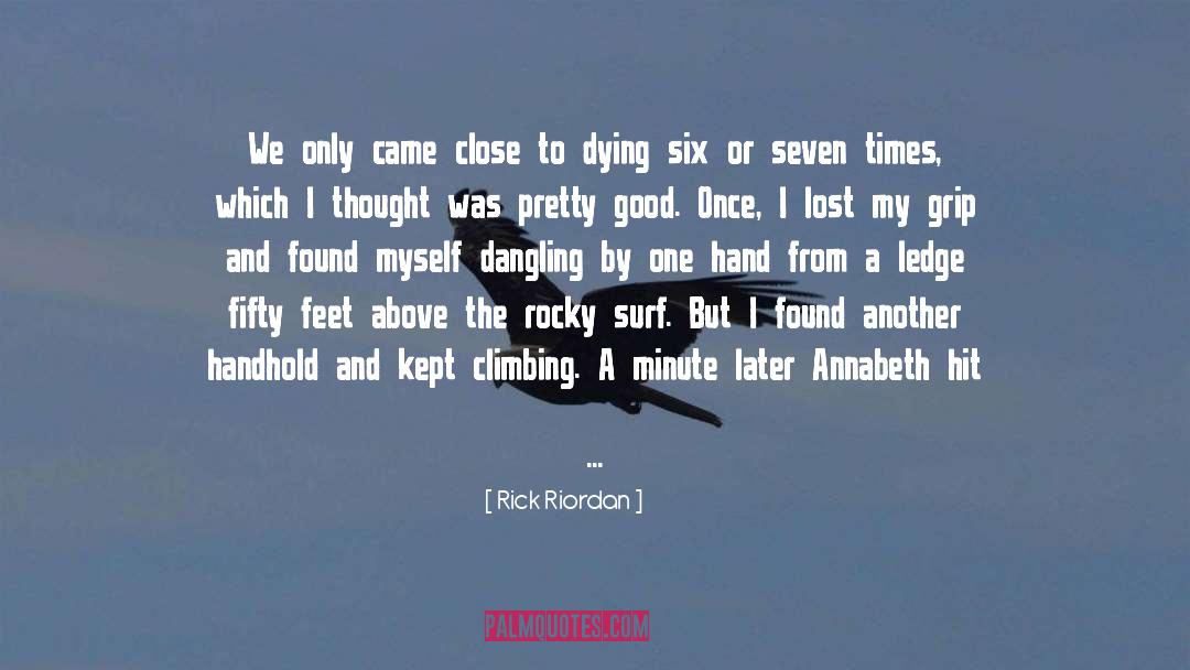 Dangling quotes by Rick Riordan