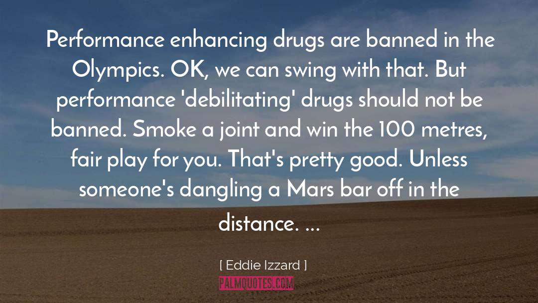 Dangling quotes by Eddie Izzard