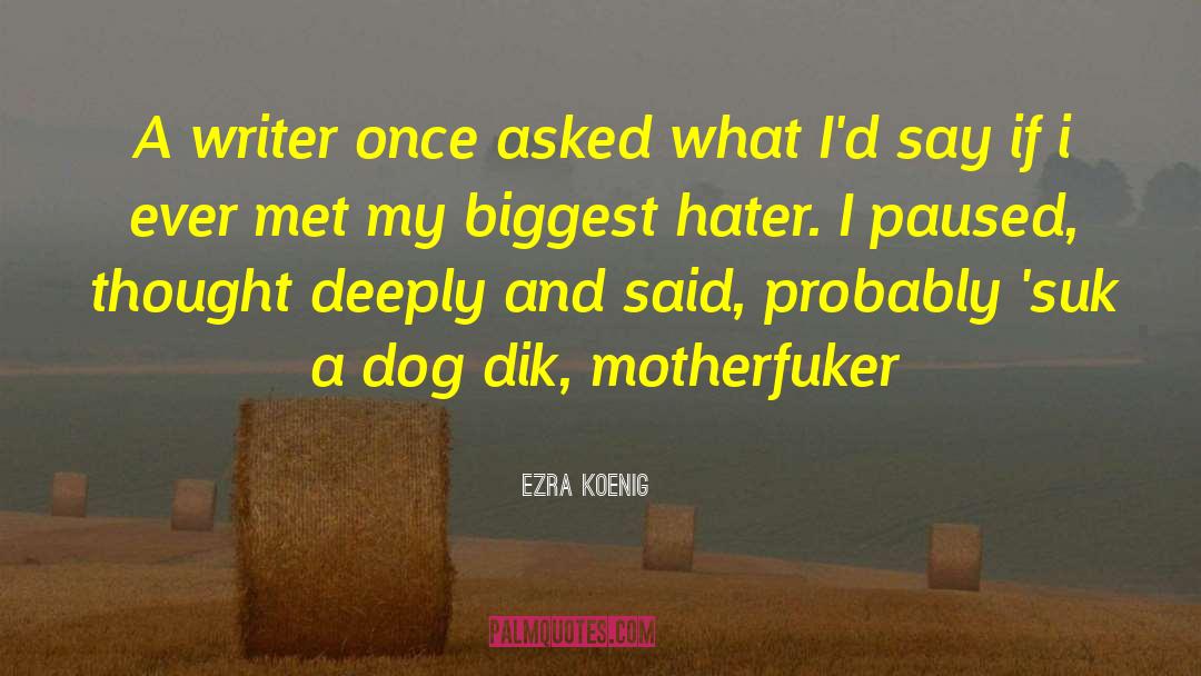 Danish Writer quotes by Ezra Koenig