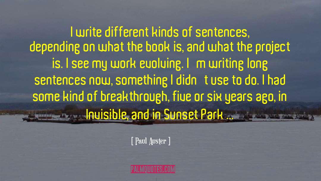 Dannelly Park quotes by Paul Auster