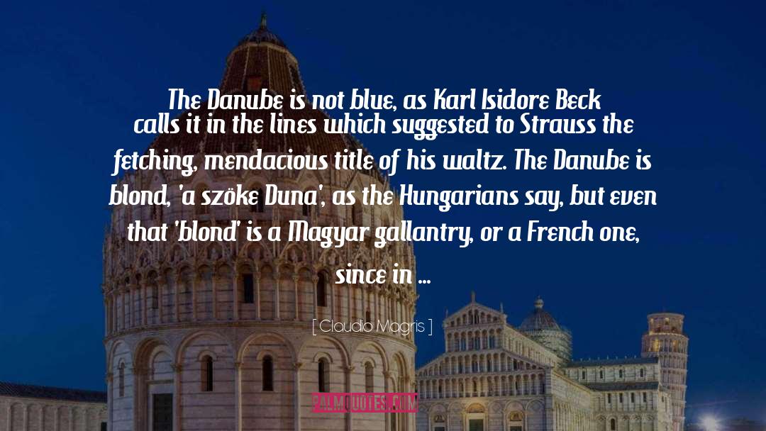 Danube quotes by Claudio Magris