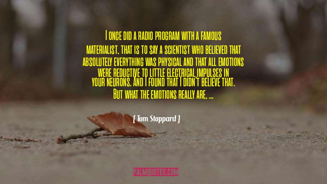 Dapre Program quotes by Tom Stoppard