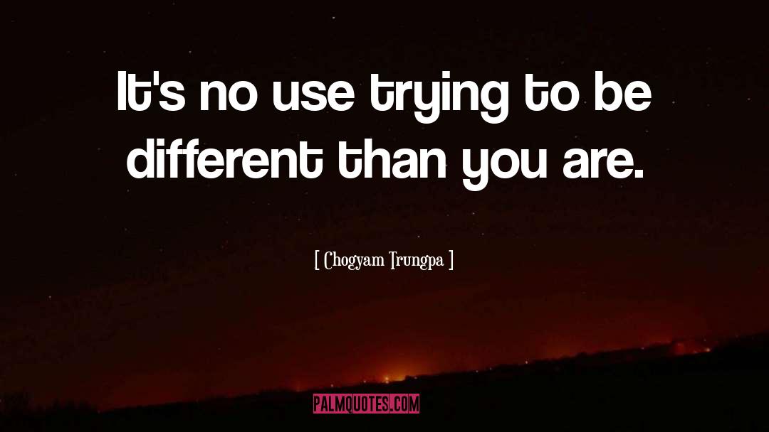 Dare To Be Different quotes by Chogyam Trungpa