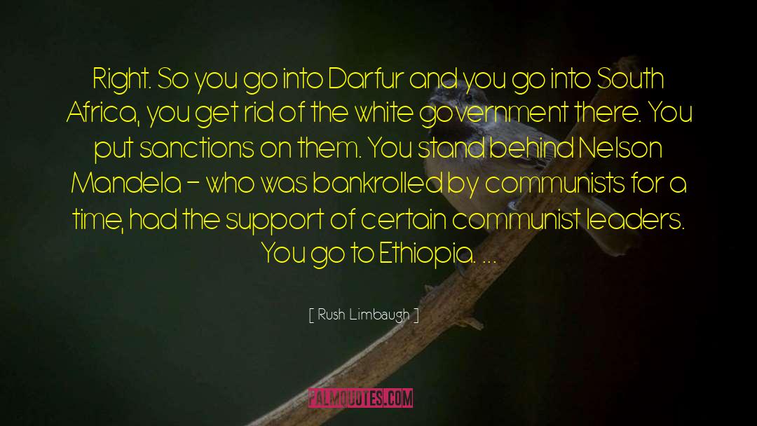 Darfur quotes by Rush Limbaugh