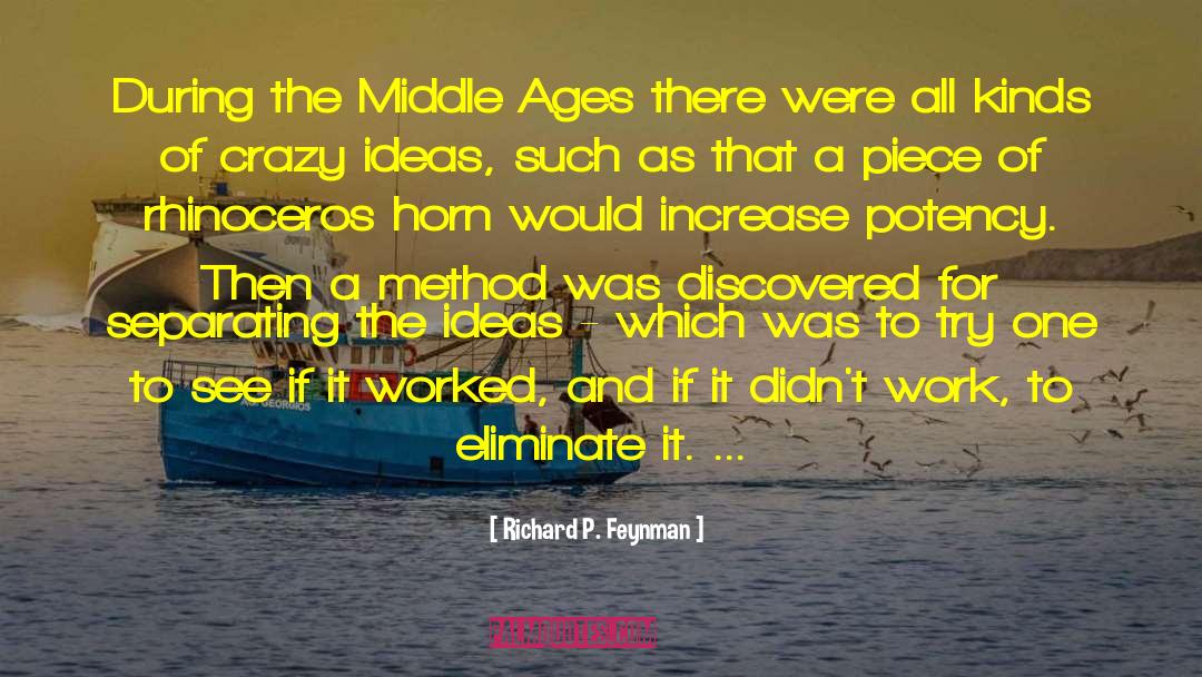 Dark Ages Religion quotes by Richard P. Feynman